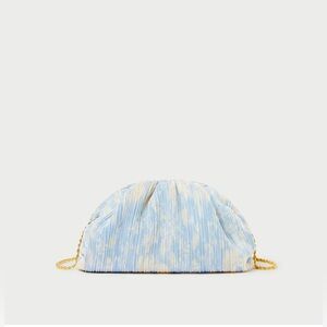 Loeffler Randall - Bailey Blue Floral Pleated Clutch